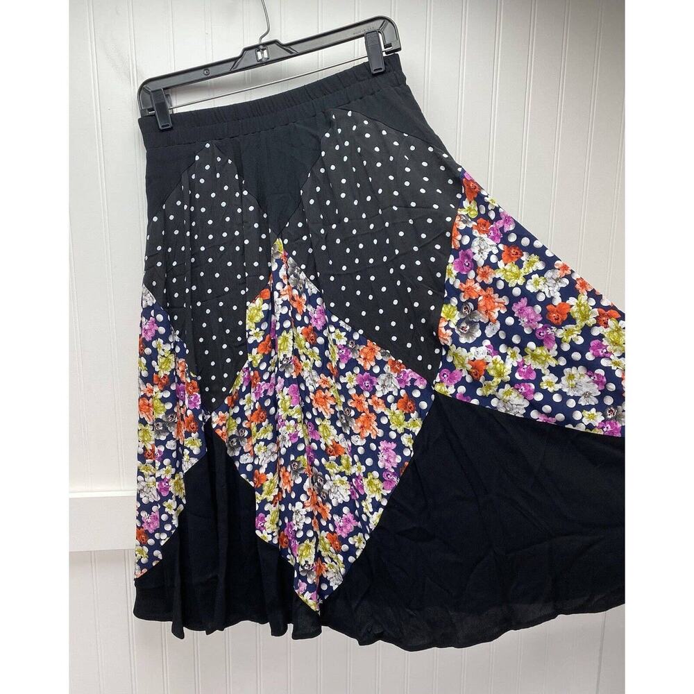Maeve Midi Skirt Diamond Mosaic Medium Anthropologie Patchwork Multicolor Floral
